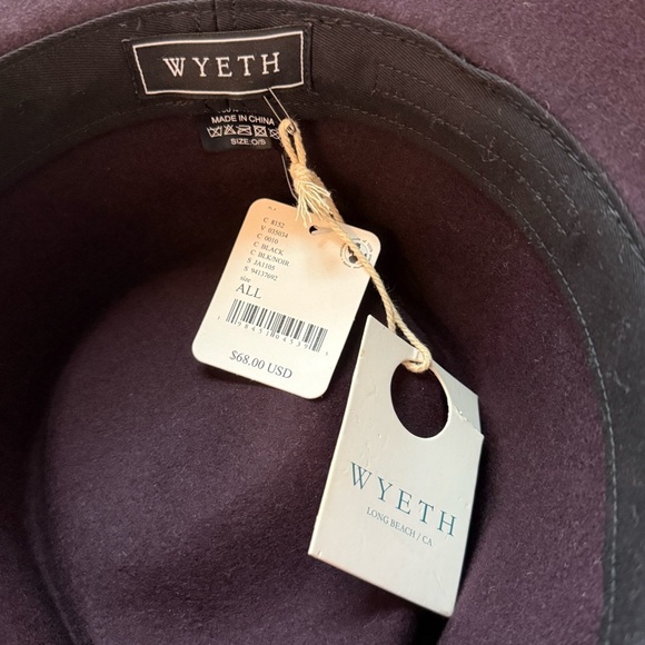 Free People X Wyeth Cowboy Hat Dark Burgundy NWT $68 main image 6